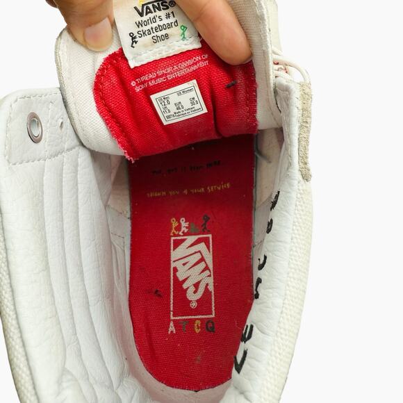 Vans‎ X A Tribe Called Quest Sk8-Hi Sneaker White Men’s Size 12 - Picture 8 of 9